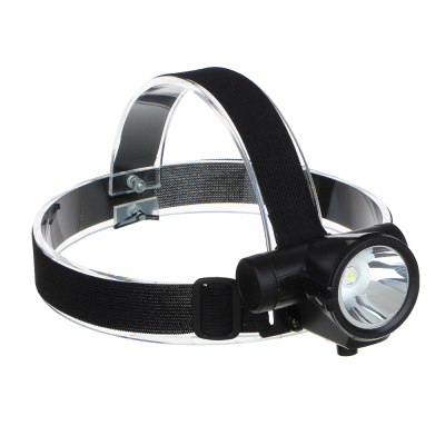 Фонарь налобный 1 LED, 3 Вт, 7х8см, 2 режима, 1200мАч, USB кабель, пластик (1/12)