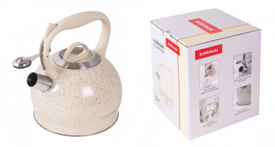 Чайник со свистком 3л GRANITE cream (нжс)(1/6) Чайник со свистком 3л GRANITE cream (нжс)(1/6)