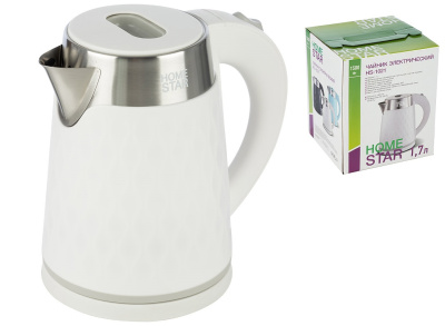Чайник 1,7л Homestar HS-1021 белый, двойной корпус (1)