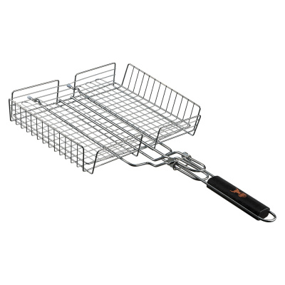 Решётка гриль 57x30x25 глубина 5см GRILLBOOM (хром со съёмной ручкой ) (1/8)