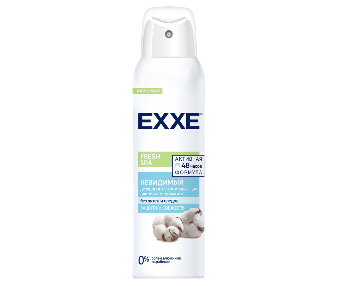EXXE Женский дезодорант Fresh SPA невидимый 150мл(спрей) (12/24)