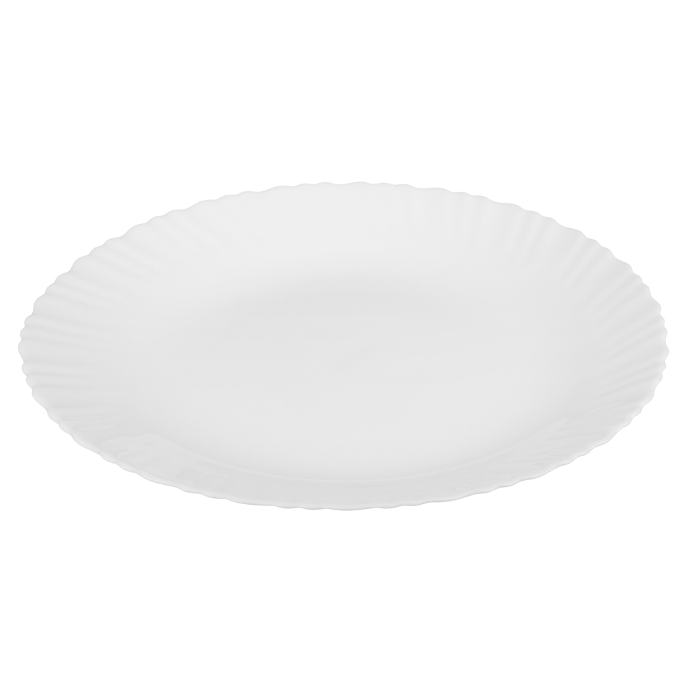 Блюдо круглое 30см опаловое стекло MILLIMI Бьянко Плюс (6/36)