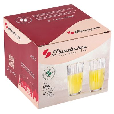 Набор стаканов 4пр Джой 475мл стекло п/у(1/6)