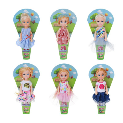 Кукла в рожке 15 см, PVC, ABS, 9х3,5х17,5 см, 6диз. ИГРОЛЕНД (6/216) 