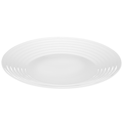 Тарелка обеденная 24см белая опаловое стекло MILLIMI Бароло (6/36)