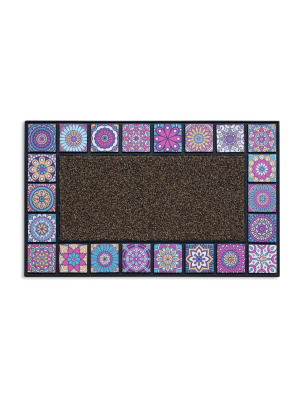Коврик придверный 76x45см MOSAIC QUADRO фиолетовый (резина,полиэст.полипр.)(1/3) Коврик придверный 76x45см MOSAIC QUADRO фиолетовый (резина,полиэст.полипр.)(1/3)