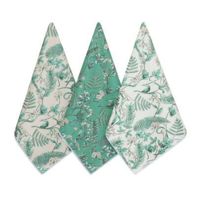 Полотенце кухонное, 38х63см, 100% полиэстер, 3диз PROVANCE Мосс (6/144)