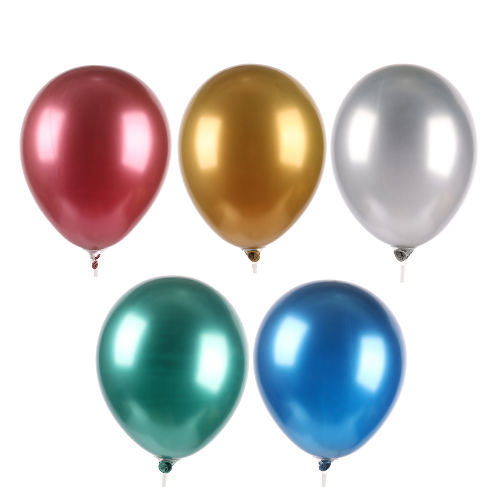 Набор шаров Хром 5шт, ТМ Веселая Затея, 30см, хром (10/10/200)