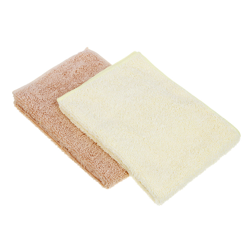 Салфетка из микрофибры для сухой уборки, 30х40см, 300 г/кв.м.(2цв) VETTA (6/6)