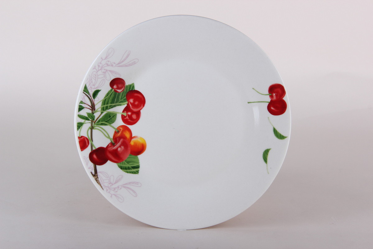 Тарелка 20см десертная Sweet cherry фарф. (12/72)