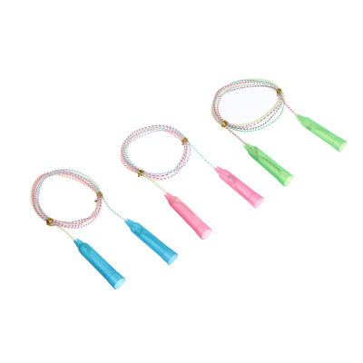 Скакалка радужная 2,3м, d4,3мм, пластик, ПВХ, 3 цв BY SPORT (1/12)