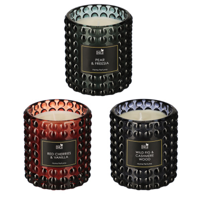 Свеча ароматизир. Home Perfume 175 гр. wild fig cash, pear&freesia, red cher&vanill NEW GALAXY(3/12)