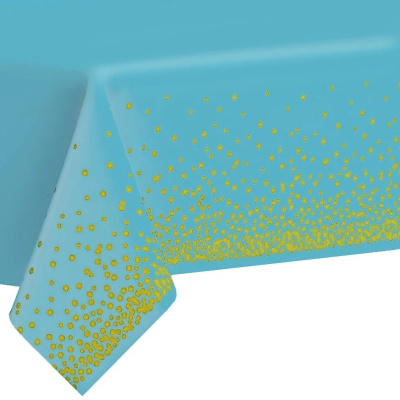 Скатерть "Руби" 137*183см цвет голубой, пвх (1/1)