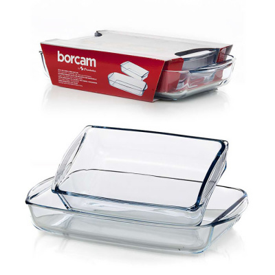 Набор форм  Borcam 2пр 1920мл+1320мл (жар.стекло)(1/4)