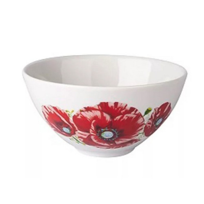 Пиала 250 мл (новая) Маки (фарфор) , р.4 (20)