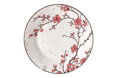 Тарелка 20см десертная "Sakura" фарф (6/6)