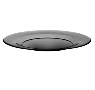 Тарелка 17см десертная "Basilico" Grey (стекло) (6)