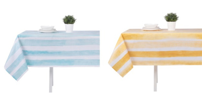 Скатерть ПЕВА 132х178см,на текст. осн. PROVANCE Орра пчелки, 50% пэ, 50% ПЕВА 2диз.(6/48)