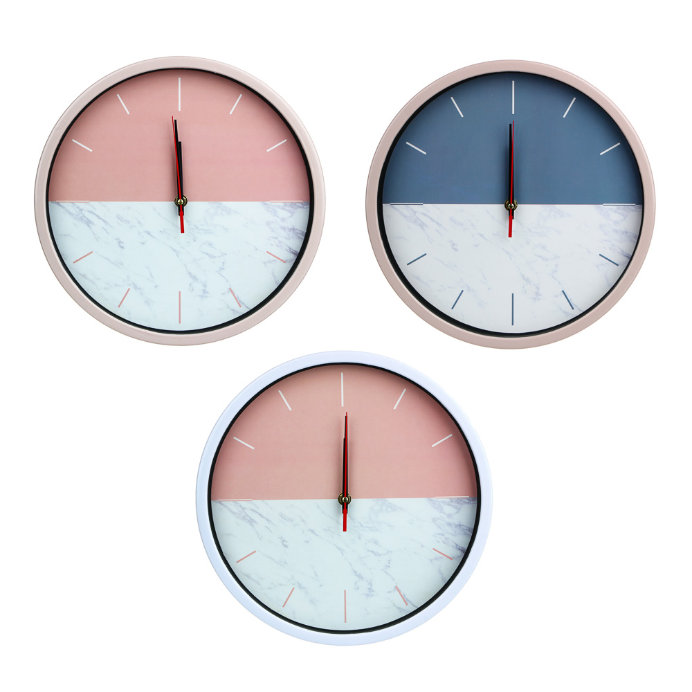 Часы настенные, круглые, 30 см, пластик, 3 цвета, арт.19-7 LADECOR CHRONO 