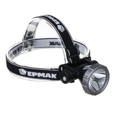 Фонарь налобный XH-P50 LED, 3реж, 2000мАч, 8,3х6х7,3см, USB кабель, пластик ЕРМАК (1/10)