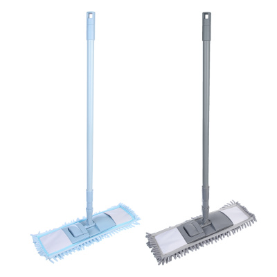 Швабра с насадкой из микрофибры букли, ручка телескоп. окраш.металл 70-120см VETTA (1/20)