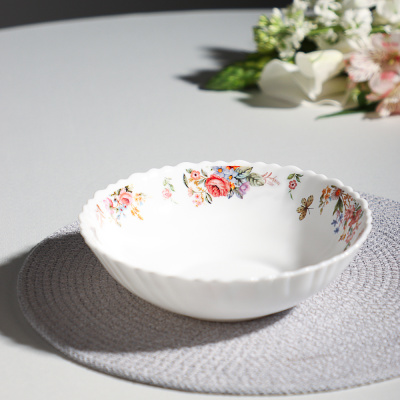 Салатник 18см опаловое стекло MILLIMI Дарина 18136 (6/48)