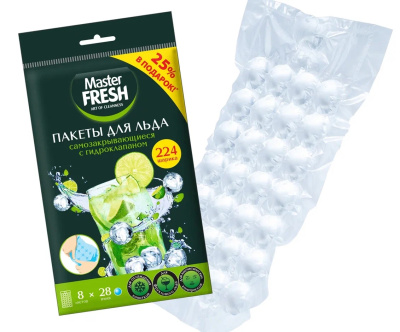Пакеты д/льда 8 листов по 28 шариков ПРОМО +25% В ПОДАРОК Master Fresh (1/35) Пакеты д/льда 8 листов по 28 шариков ПРОМО +25% В ПОДАРОК Master Fresh (1/35)