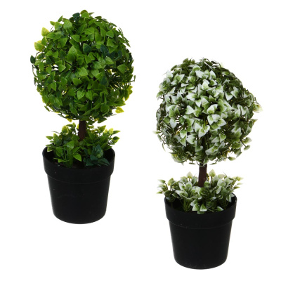 Дерево искусственное в кашпо, 9х25 см, пластик, 2диз LADECOR (6/6)