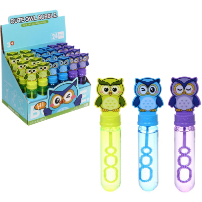 Мыльные пузыри "Совушка" 14 см, 40 мл (24/24/432)