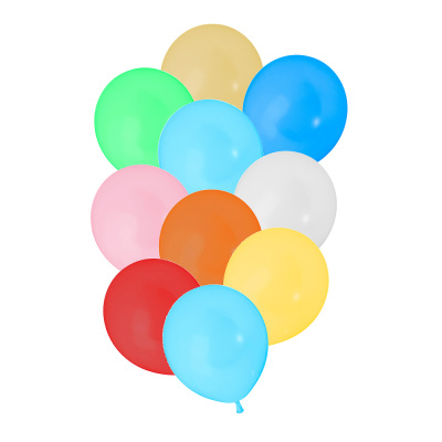 Шары воздушные 10шт "Микс" 12" металл (10/10/600)