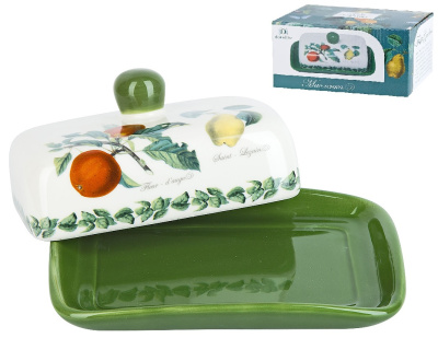 "Fruit Garden" Масленка 17х12,5х8см (подарочная упаковка) керам.(1/8)