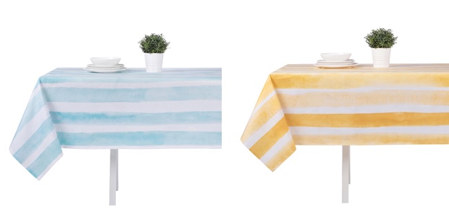 Скатерть ПЕВА 132х178см,на текст. осн. PROVANCE Орра пчелки, 50% пэ, 50% ПЕВА 2диз.(6/48)