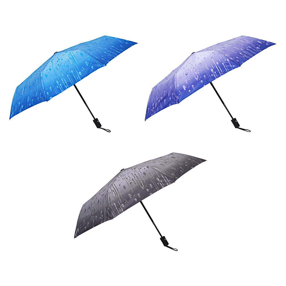 Зонт автомат, диаметр 95 см, 8 спиц, металл, пластик, полиэстер, 4диз (4/60)