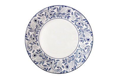 "Floral pattern" Тарелка 23см обеденная (фарф.) (12/12)