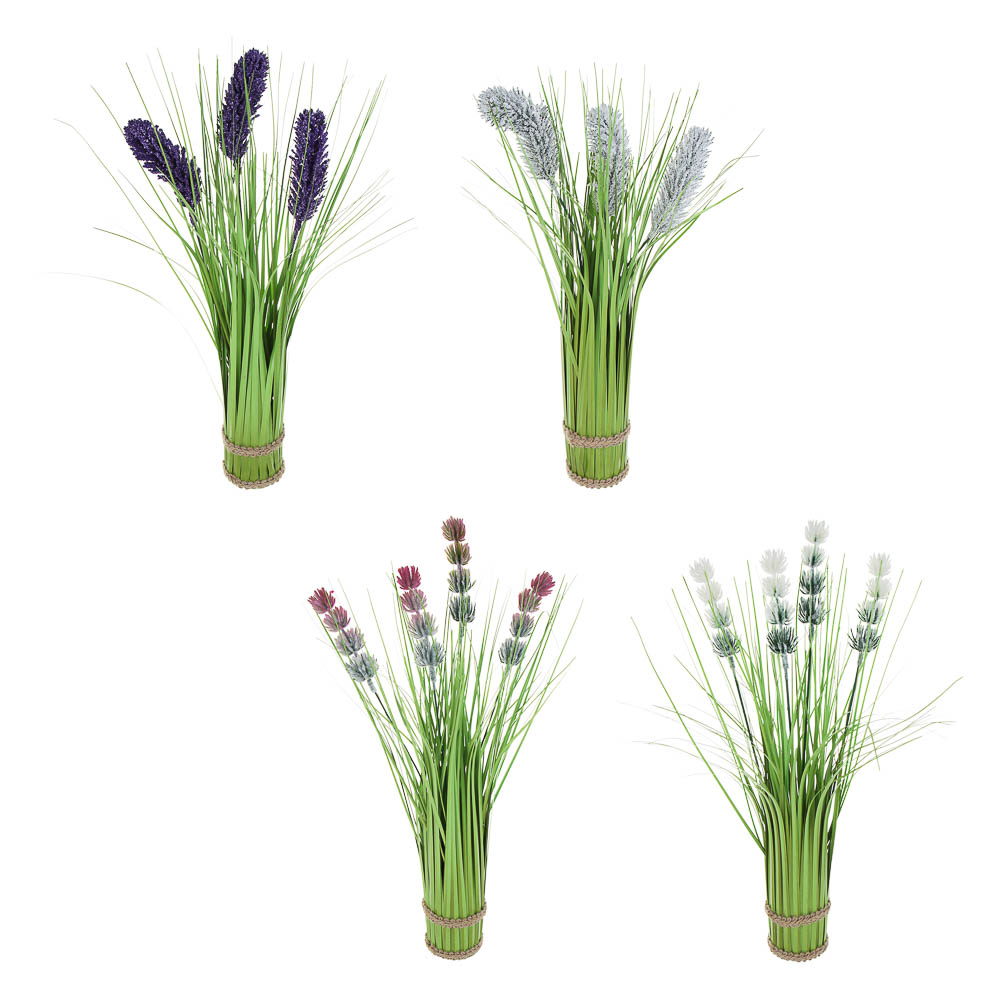 Букет цветов полевых искусств., 40 см, пластик, проволока, веревка, 4в LADECOR (4/24/144)