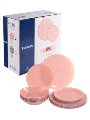 Набор столовый 18пр MELITINA PINK (ударопр.стекло) (1/1) Набор столовый 18пр MELITINA PINK (ударопр.стекло) (1/1)