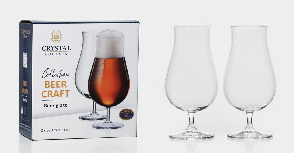 Набор бокалов 2пр 630мл BEERCRAFT для пива (стекло) (1/12)