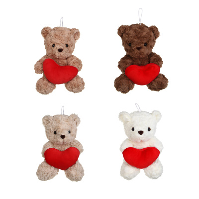 Сувенир мягкий "Мишка с сердцем", 20 см, плюш, 4цв тм LADECOR (4/4)