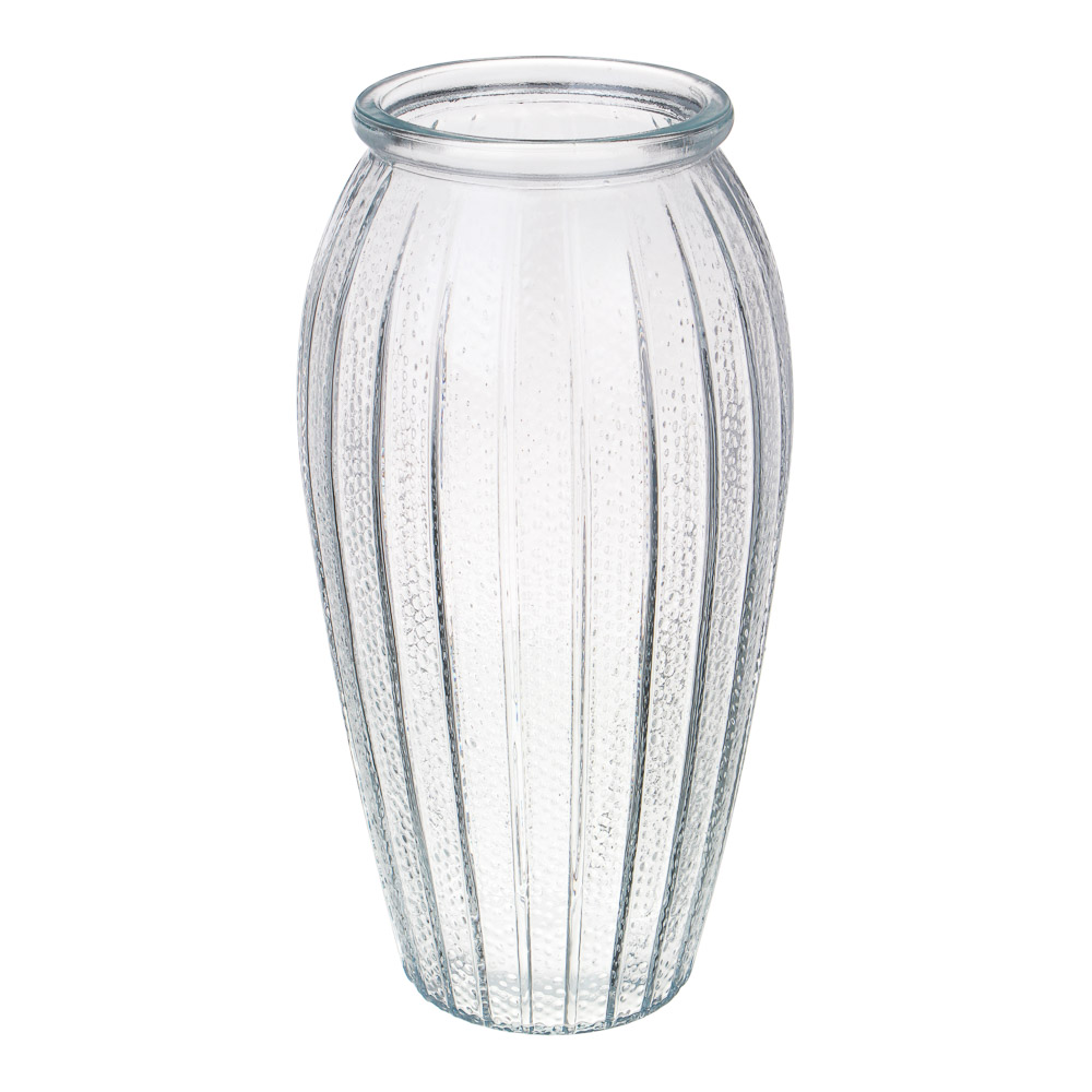 Ваза стеклянная, 8х10х26 см (1/4/24)