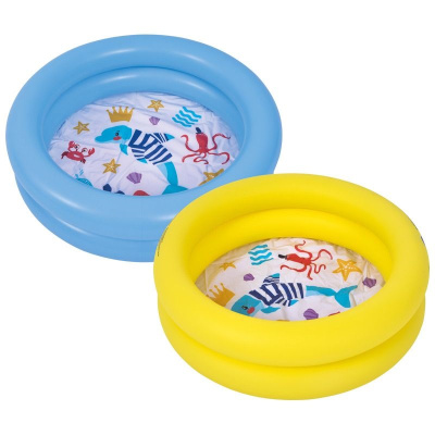 Бассейн детский надувной из двух колец 76*20см 46л с дизайном морских животных Sunclub 57157 (1/36)