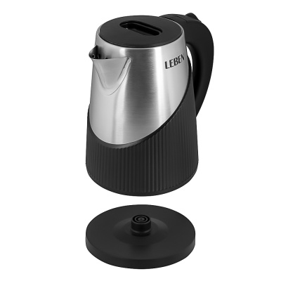 Чайник электрический 1,8л нерж сталь+пластик LEBEN (1/12)