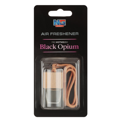 Ароматизатор подвесной Автопарфюм, по мотивам  Black opium, 5 мл NEW GALAXY (1/10/40)