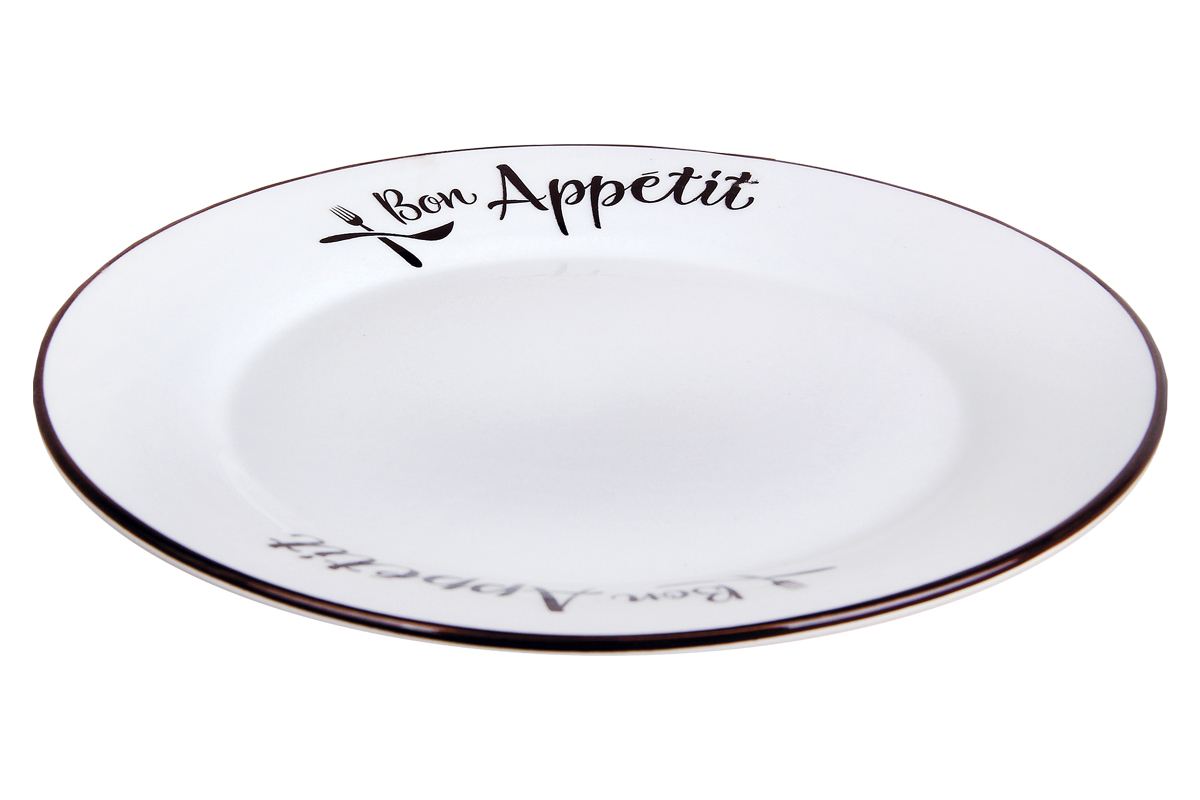 "Bon Appetit" Тарелка 23см обеденная керам. (12/40)
