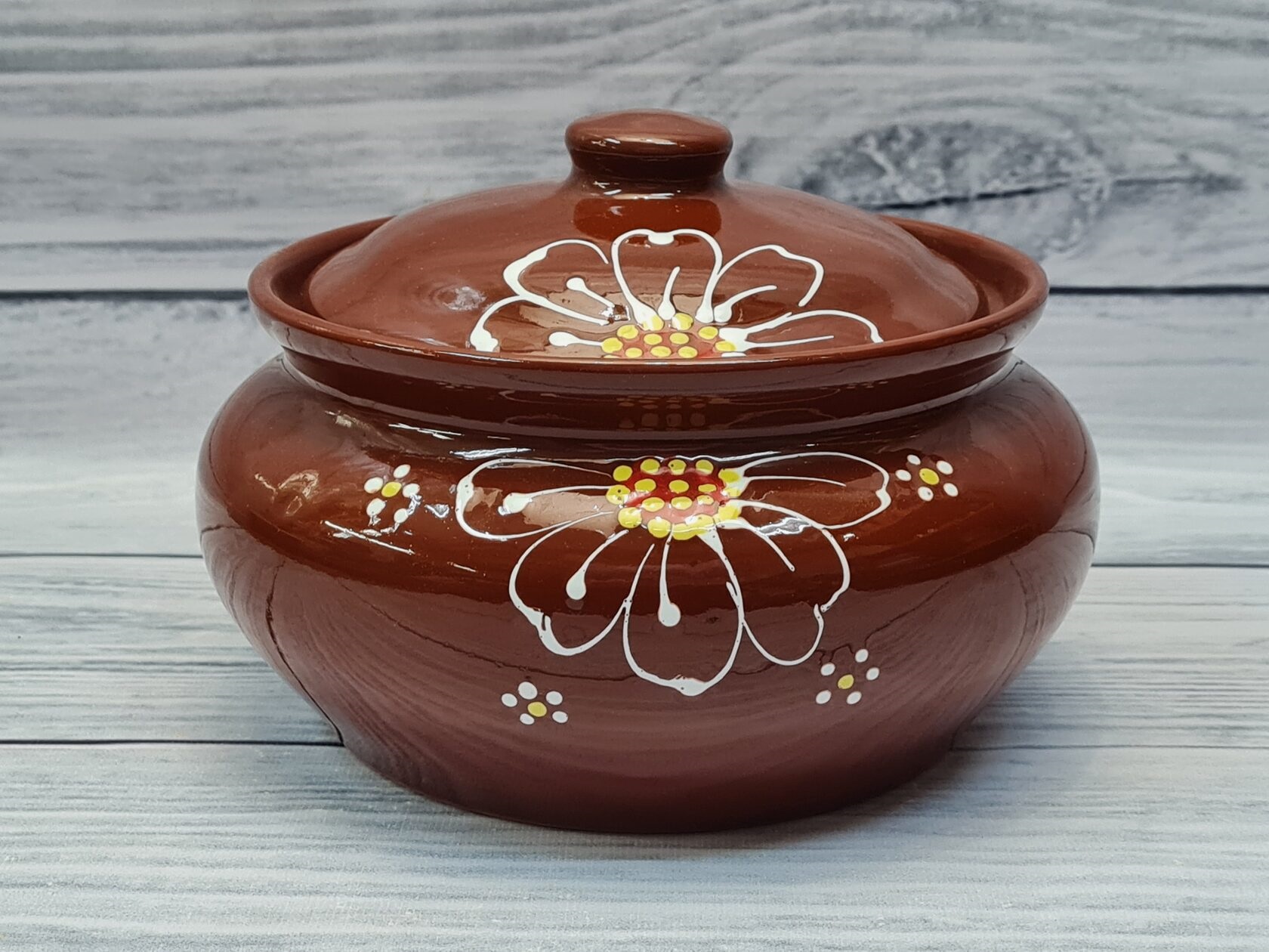 Пельменница Ромашка коричневая (4)