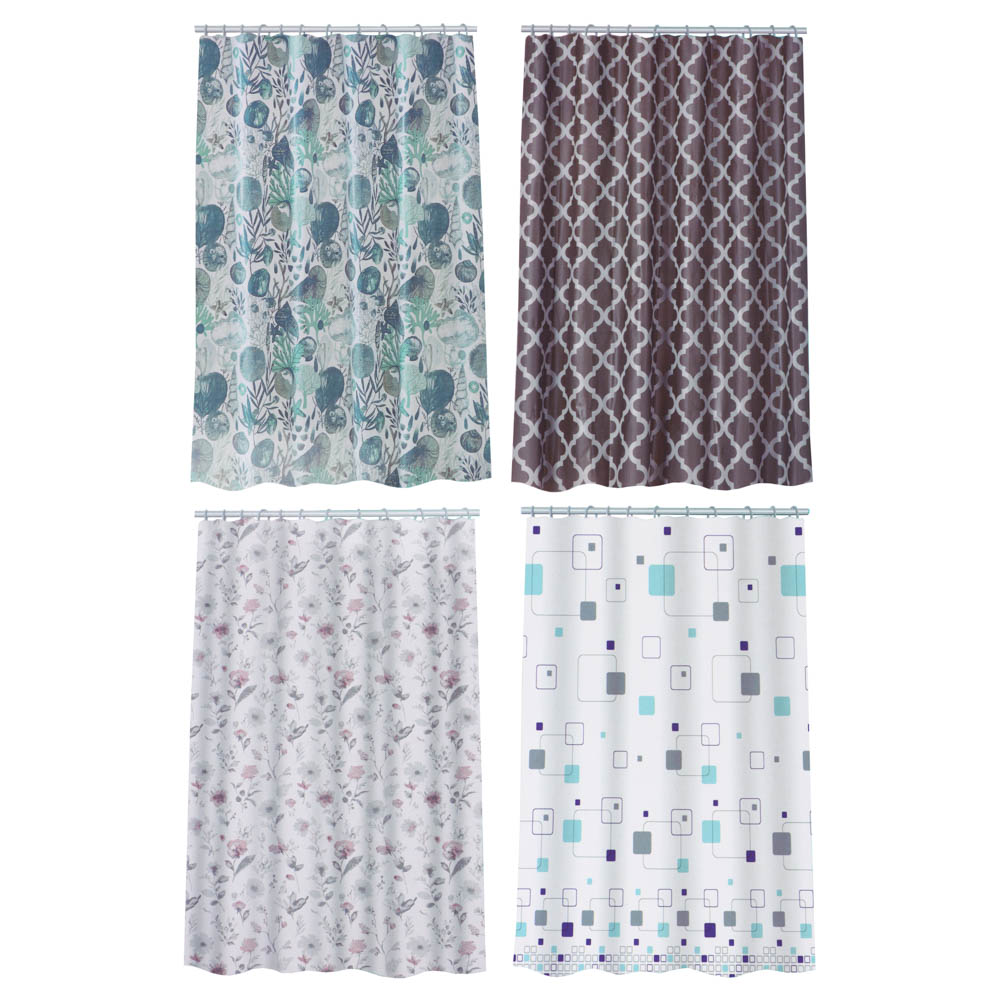 Штора д/ванной 180x180 см ПЕВА 80 г/м2, 4диз VETTA Belle (4/24)