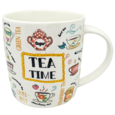 Кружка 360мл Tea 1 ТМ бочка Rainbow (фарф) (12/48)