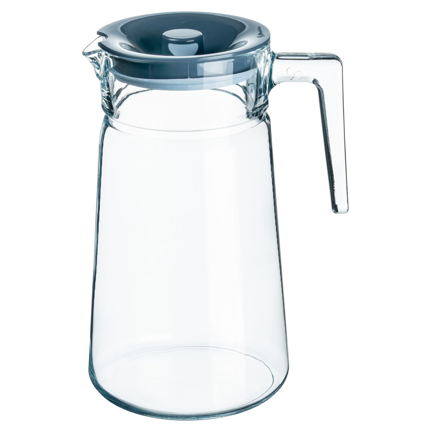 Кувшин СИТИ 2000мл (серая.кр) стекло(6)