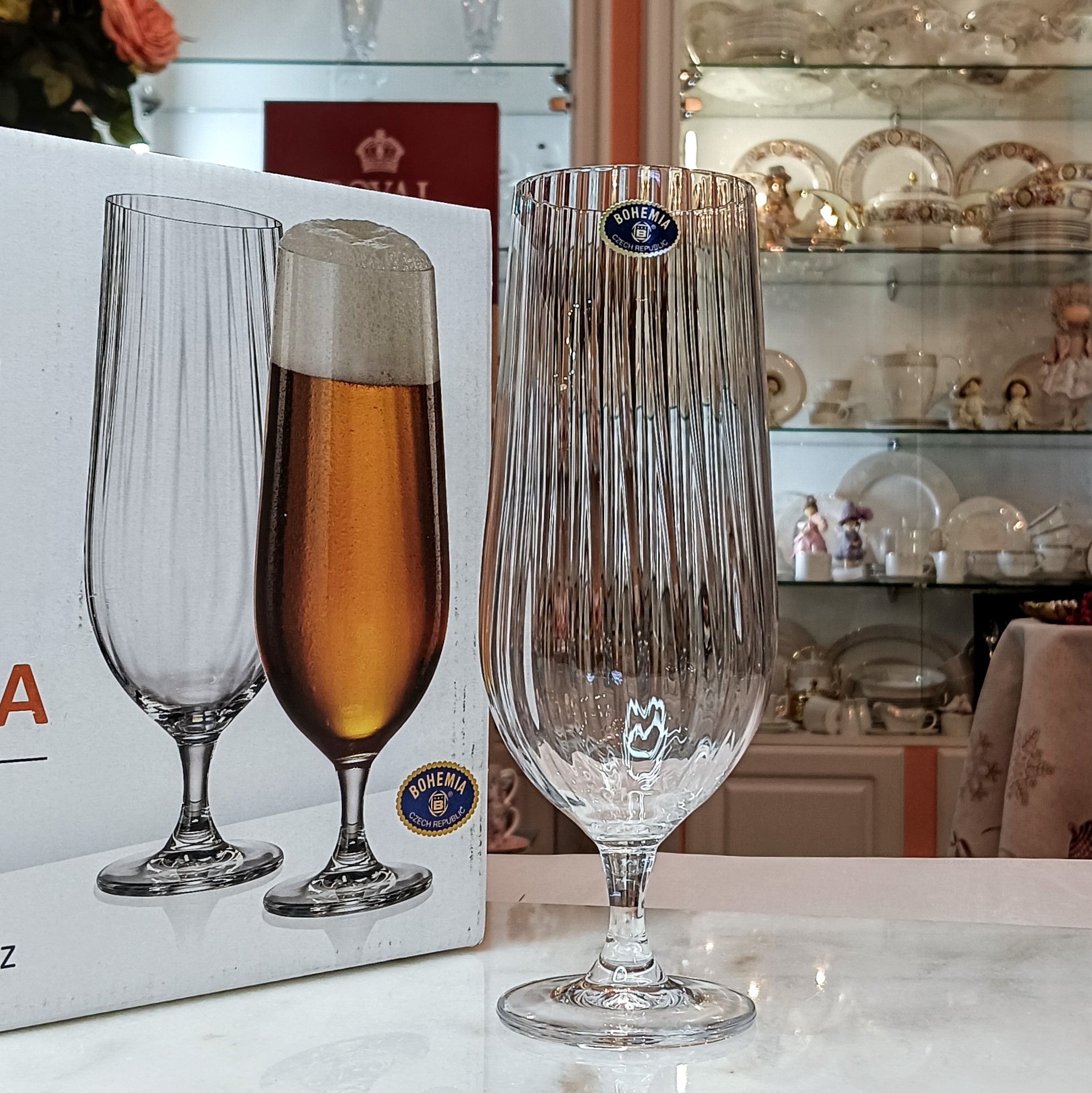 Набор бокалов 2пр 470мл COLUMBA OPTIC для пива (1/24)