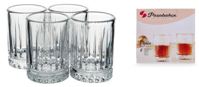 Набор стаканов 4пр Элизия 60мл стекло п/у(1/12)