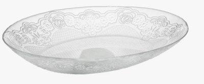 Тарелка Lacy 224*290мм стекло(12)